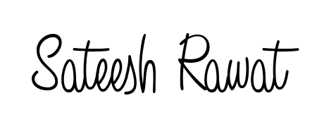 Create a personalized artistic stamp with Sateesh Rawat in Angelique-Rose-font-FFP font. Perfect for visual artists, designers, and influencers. Sateesh Rawat signature style 5 images and pictures png