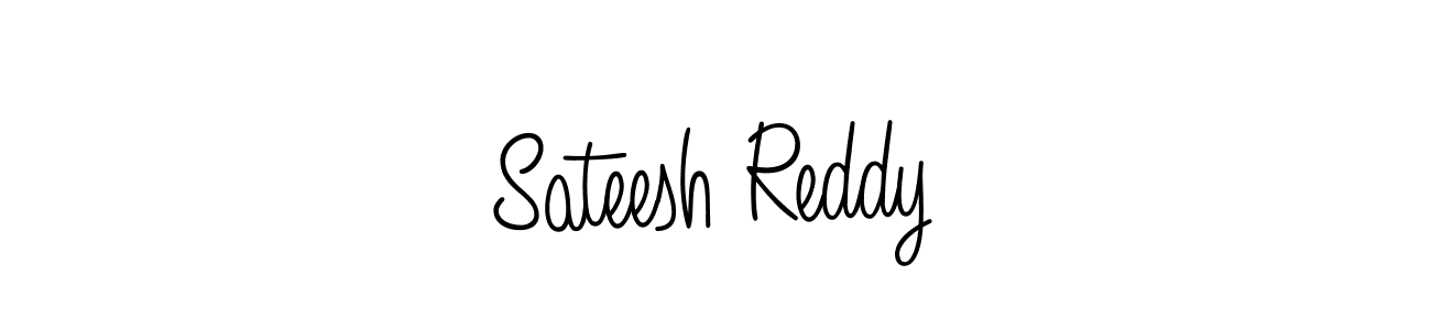 Make a beautiful signature design for name Sateesh Reddy. With this signature (Angelique-Rose-font-FFP) style, you can create a handwritten signature for free. Sateesh Reddy signature style 5 images and pictures png