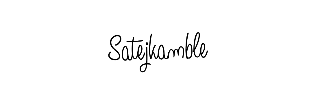 Also we have Satejkamble name is the best signature style. Create professional handwritten signature collection using Angelique-Rose-font-FFP autograph style. Satejkamble signature style 5 images and pictures png