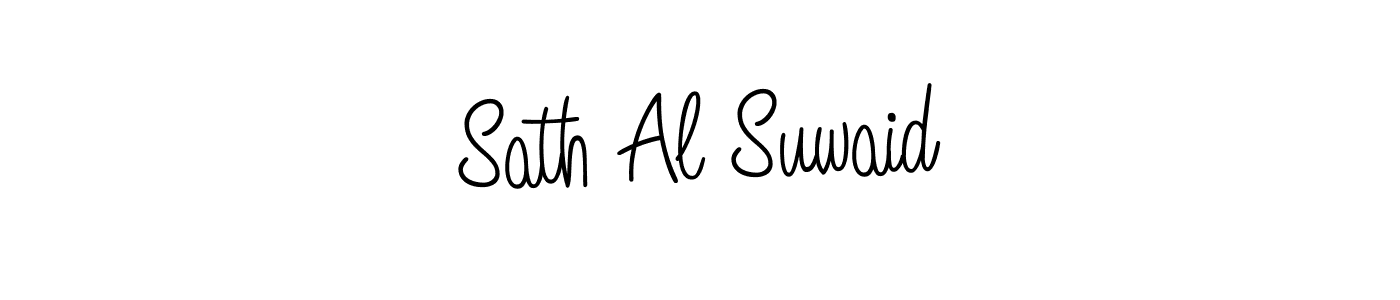 Use a signature maker to create a handwritten signature online. With this signature software, you can design (Angelique-Rose-font-FFP) your own signature for name Sath Al Suwaid. Sath Al Suwaid signature style 5 images and pictures png