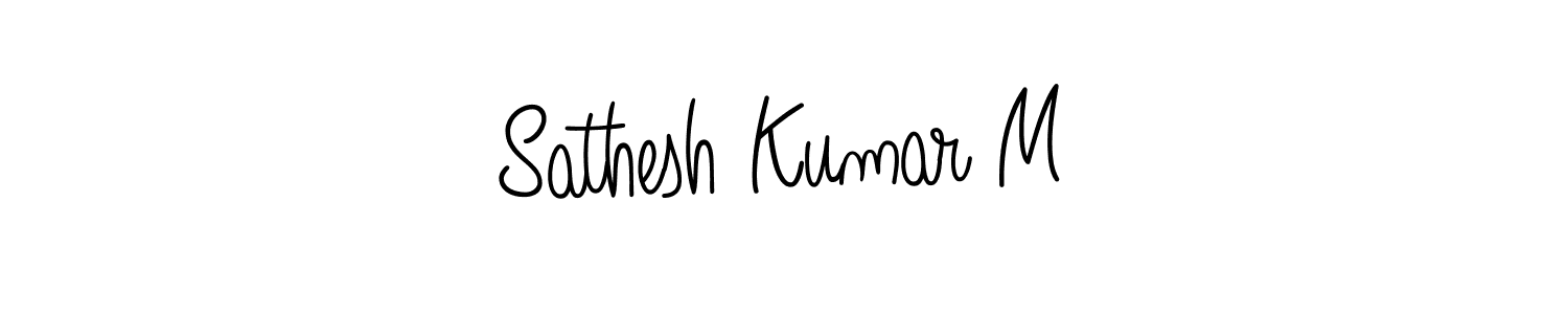 Here are the top 10 professional signature styles for the name Sathesh Kumar M. These are the best autograph styles you can use for your name. Sathesh Kumar M signature style 5 images and pictures png
