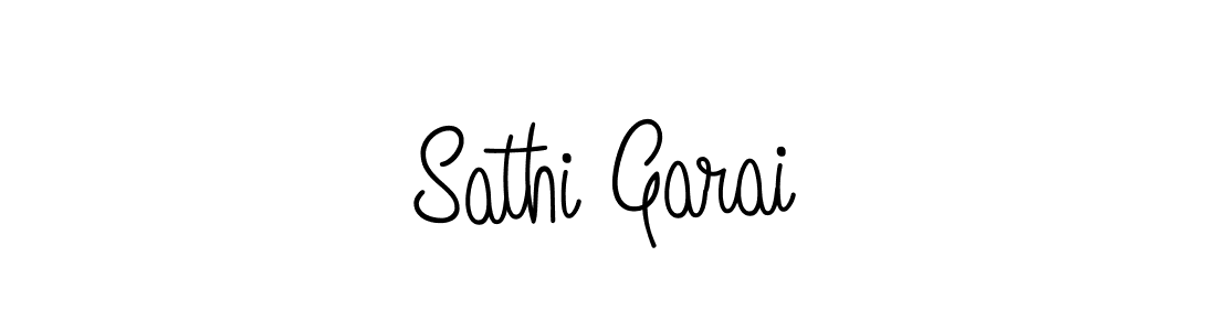 Use a signature maker to create a handwritten signature online. With this signature software, you can design (Angelique-Rose-font-FFP) your own signature for name Sathi Garai. Sathi Garai signature style 5 images and pictures png