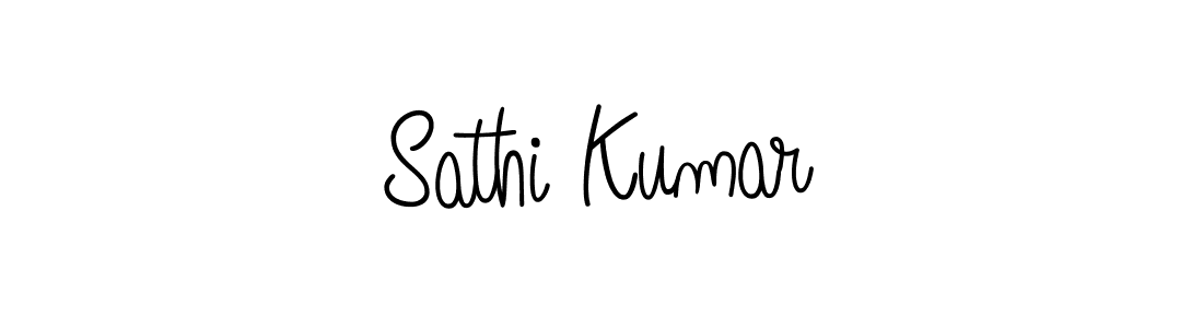 Design your own signature with our free online signature maker. With this signature software, you can create a handwritten (Angelique-Rose-font-FFP) signature for name Sathi Kumar. Sathi Kumar signature style 5 images and pictures png