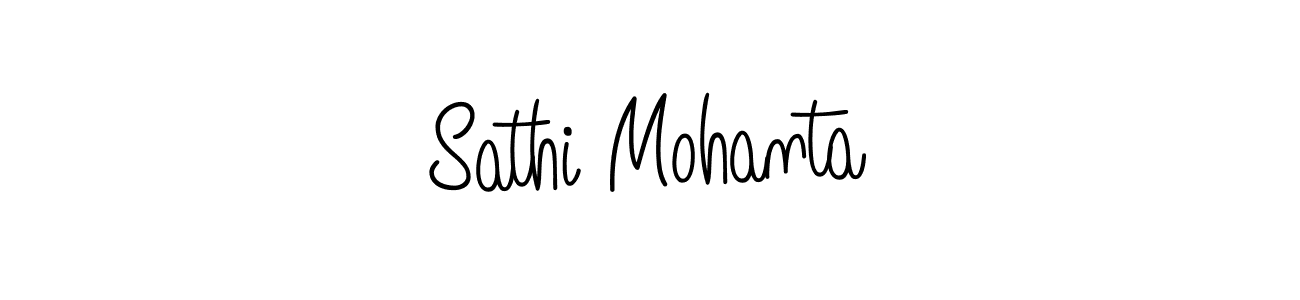 Make a beautiful signature design for name Sathi Mohanta. With this signature (Angelique-Rose-font-FFP) style, you can create a handwritten signature for free. Sathi Mohanta signature style 5 images and pictures png