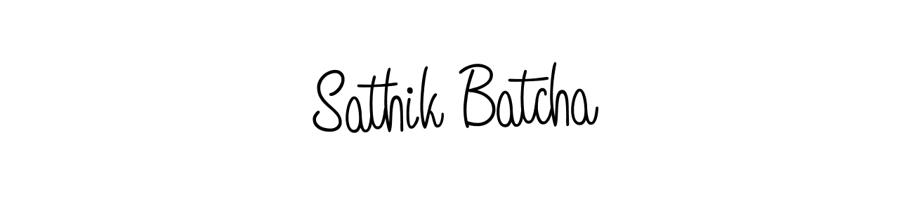 The best way (Angelique-Rose-font-FFP) to make a short signature is to pick only two or three words in your name. The name Sathik Batcha include a total of six letters. For converting this name. Sathik Batcha signature style 5 images and pictures png