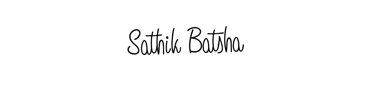 if you are searching for the best signature style for your name Sathik Batsha. so please give up your signature search. here we have designed multiple signature styles  using Angelique-Rose-font-FFP. Sathik Batsha signature style 5 images and pictures png