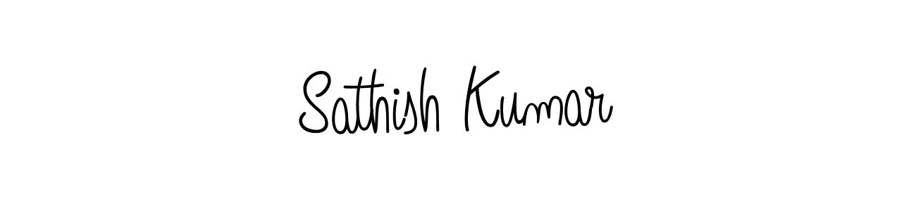 Sathish Kumar stylish signature style. Best Handwritten Sign (Angelique-Rose-font-FFP) for my name. Handwritten Signature Collection Ideas for my name Sathish Kumar. Sathish Kumar signature style 5 images and pictures png