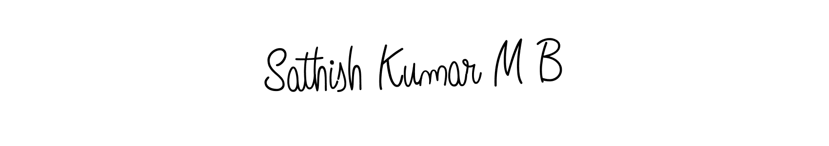 Once you've used our free online signature maker to create your best signature Angelique-Rose-font-FFP style, it's time to enjoy all of the benefits that Sathish Kumar M B name signing documents. Sathish Kumar M B signature style 5 images and pictures png