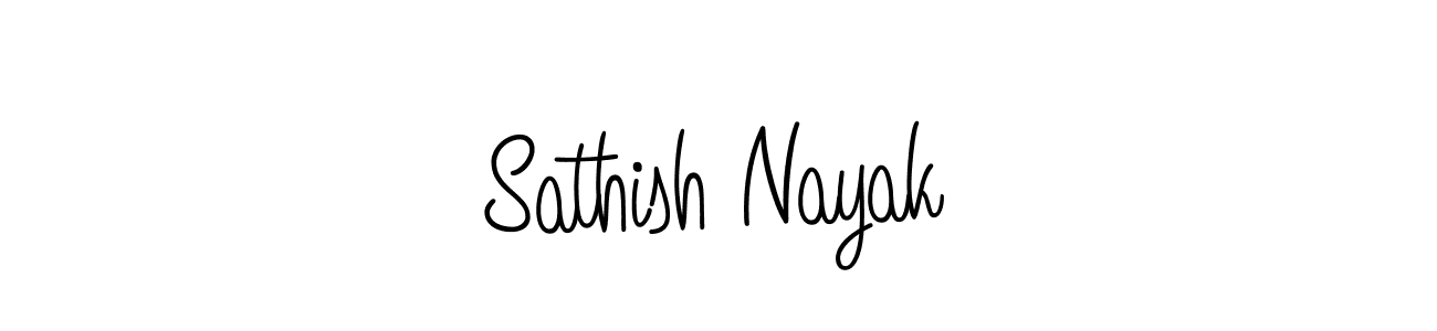 How to make Sathish Nayak signature? Angelique-Rose-font-FFP is a professional autograph style. Create handwritten signature for Sathish Nayak name. Sathish Nayak signature style 5 images and pictures png