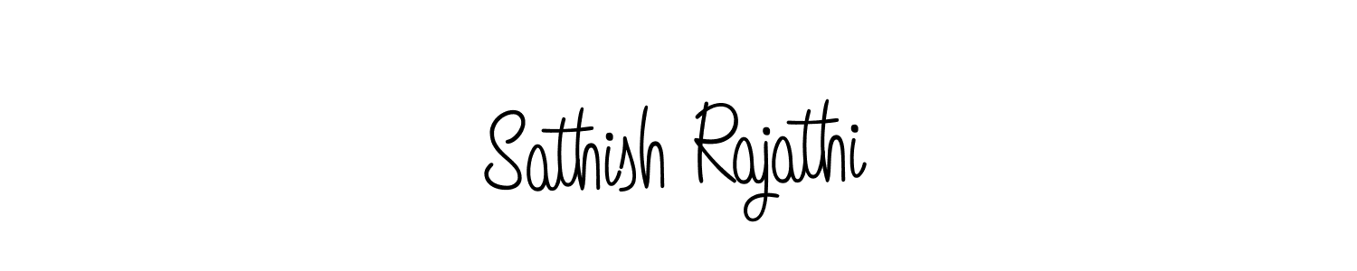 Design your own signature with our free online signature maker. With this signature software, you can create a handwritten (Angelique-Rose-font-FFP) signature for name Sathish Rajathi. Sathish Rajathi signature style 5 images and pictures png