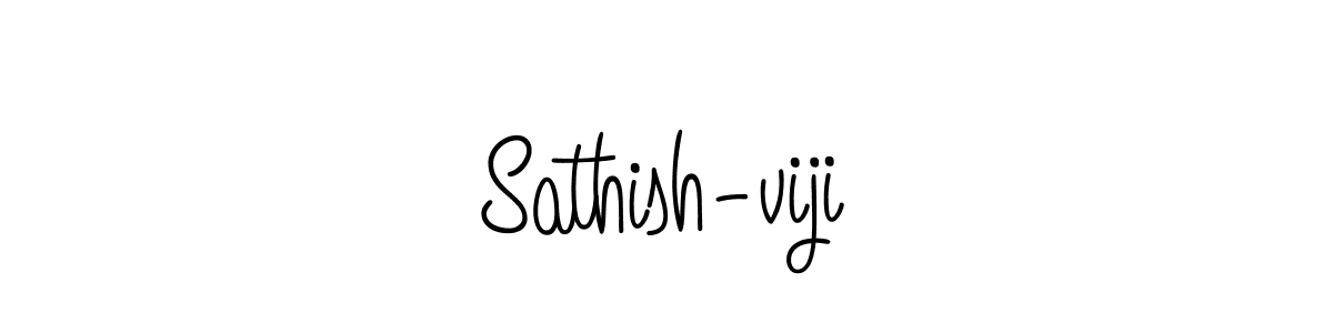 Make a beautiful signature design for name Sathish-viji. With this signature (Angelique-Rose-font-FFP) style, you can create a handwritten signature for free. Sathish-viji signature style 5 images and pictures png