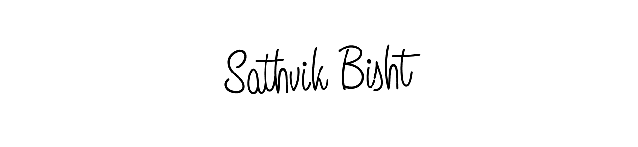 Sathvik Bisht stylish signature style. Best Handwritten Sign (Angelique-Rose-font-FFP) for my name. Handwritten Signature Collection Ideas for my name Sathvik Bisht. Sathvik Bisht signature style 5 images and pictures png