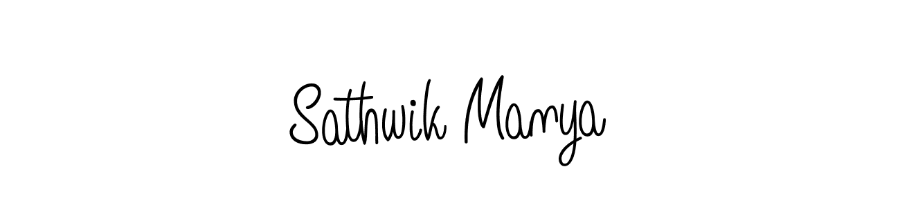 Also You can easily find your signature by using the search form. We will create Sathwik Manya name handwritten signature images for you free of cost using Angelique-Rose-font-FFP sign style. Sathwik Manya signature style 5 images and pictures png