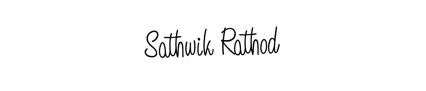 How to make Sathwik Rathod name signature. Use Angelique-Rose-font-FFP style for creating short signs online. This is the latest handwritten sign. Sathwik Rathod signature style 5 images and pictures png