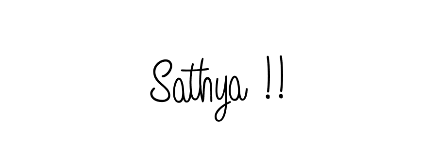 Also we have Sathya !! name is the best signature style. Create professional handwritten signature collection using Angelique-Rose-font-FFP autograph style. Sathya !! signature style 5 images and pictures png