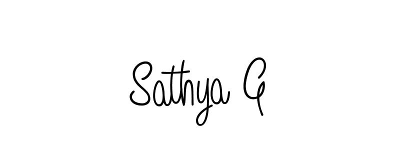 Create a beautiful signature design for name Sathya G. With this signature (Angelique-Rose-font-FFP) fonts, you can make a handwritten signature for free. Sathya G signature style 5 images and pictures png