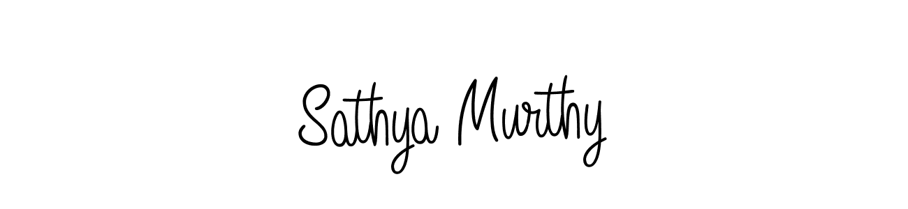The best way (Angelique-Rose-font-FFP) to make a short signature is to pick only two or three words in your name. The name Sathya Murthy include a total of six letters. For converting this name. Sathya Murthy signature style 5 images and pictures png