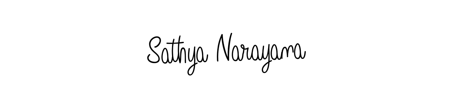 How to make Sathya Narayana signature? Angelique-Rose-font-FFP is a professional autograph style. Create handwritten signature for Sathya Narayana name. Sathya Narayana signature style 5 images and pictures png