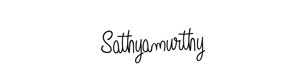 How to make Sathyamurthy name signature. Use Angelique-Rose-font-FFP style for creating short signs online. This is the latest handwritten sign. Sathyamurthy signature style 5 images and pictures png