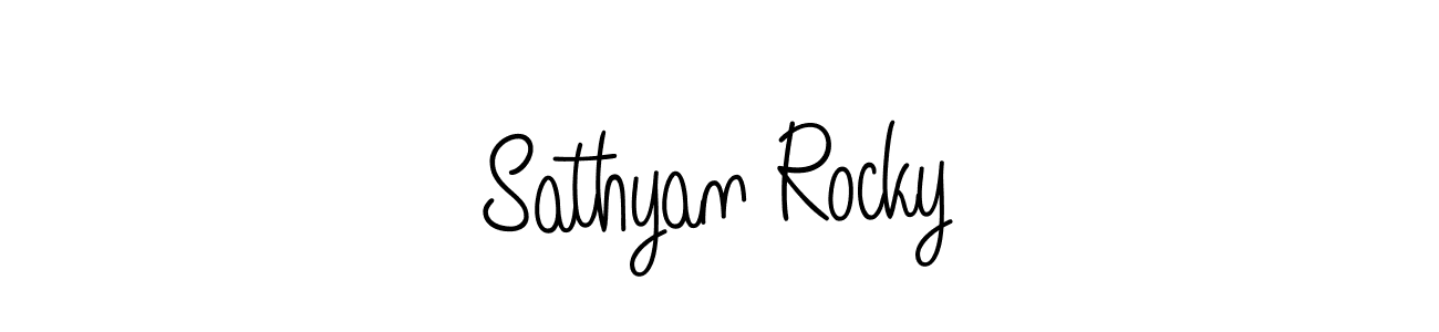 Make a beautiful signature design for name Sathyan Rocky. Use this online signature maker to create a handwritten signature for free. Sathyan Rocky signature style 5 images and pictures png