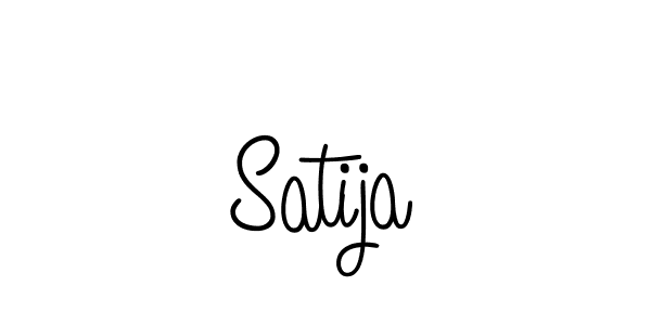 The best way (Angelique-Rose-font-FFP) to make a short signature is to pick only two or three words in your name. The name Satija include a total of six letters. For converting this name. Satija signature style 5 images and pictures png