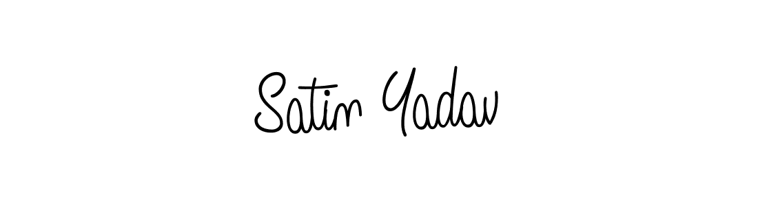 Satin Yadav stylish signature style. Best Handwritten Sign (Angelique-Rose-font-FFP) for my name. Handwritten Signature Collection Ideas for my name Satin Yadav. Satin Yadav signature style 5 images and pictures png