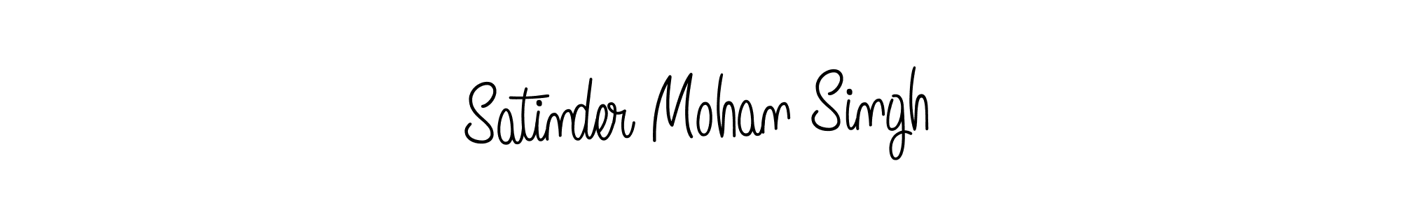 Use a signature maker to create a handwritten signature online. With this signature software, you can design (Angelique-Rose-font-FFP) your own signature for name Satinder Mohan Singh. Satinder Mohan Singh signature style 5 images and pictures png