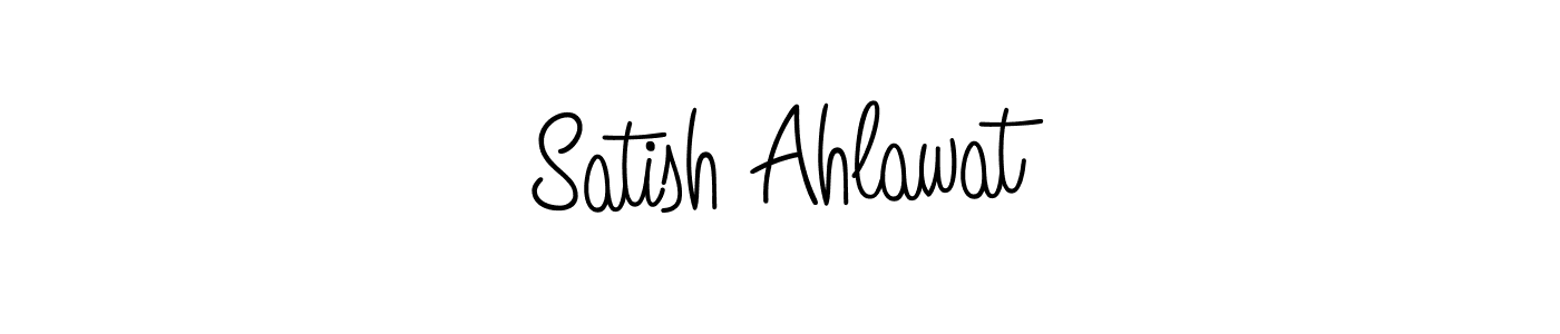 Make a short Satish Ahlawat signature style. Manage your documents anywhere anytime using Angelique-Rose-font-FFP. Create and add eSignatures, submit forms, share and send files easily. Satish Ahlawat signature style 5 images and pictures png