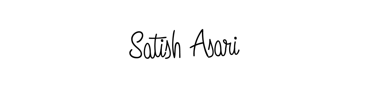 Design your own signature with our free online signature maker. With this signature software, you can create a handwritten (Angelique-Rose-font-FFP) signature for name Satish Asari. Satish Asari signature style 5 images and pictures png