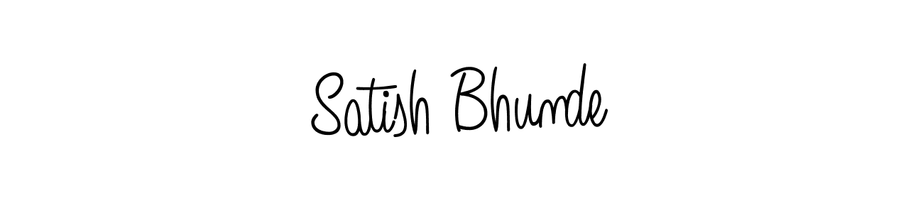 Design your own signature with our free online signature maker. With this signature software, you can create a handwritten (Angelique-Rose-font-FFP) signature for name Satish Bhunde. Satish Bhunde signature style 5 images and pictures png