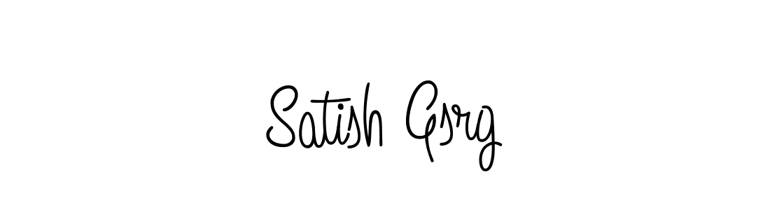 How to make Satish Gsrg name signature. Use Angelique-Rose-font-FFP style for creating short signs online. This is the latest handwritten sign. Satish Gsrg signature style 5 images and pictures png