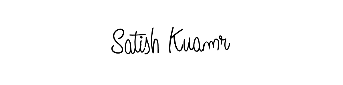 if you are searching for the best signature style for your name Satish Kuamr. so please give up your signature search. here we have designed multiple signature styles  using Angelique-Rose-font-FFP. Satish Kuamr signature style 5 images and pictures png