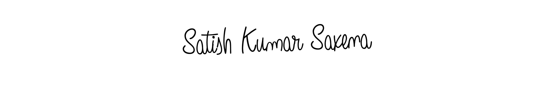 Use a signature maker to create a handwritten signature online. With this signature software, you can design (Angelique-Rose-font-FFP) your own signature for name Satish Kumar Saxena. Satish Kumar Saxena signature style 5 images and pictures png