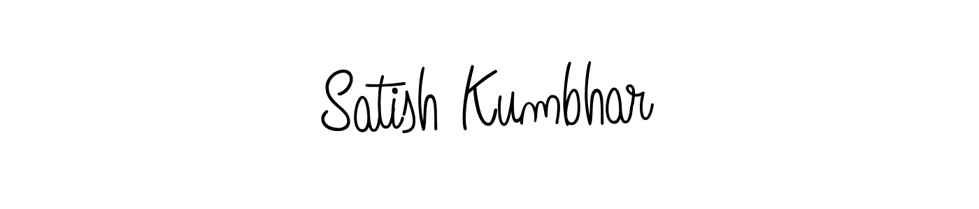 Design your own signature with our free online signature maker. With this signature software, you can create a handwritten (Angelique-Rose-font-FFP) signature for name Satish Kumbhar. Satish Kumbhar signature style 5 images and pictures png