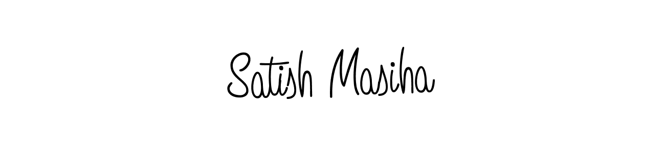 How to Draw Satish Masiha signature style? Angelique-Rose-font-FFP is a latest design signature styles for name Satish Masiha. Satish Masiha signature style 5 images and pictures png