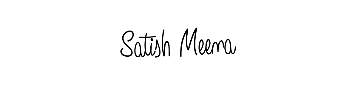 How to make Satish Meena signature? Angelique-Rose-font-FFP is a professional autograph style. Create handwritten signature for Satish Meena name. Satish Meena signature style 5 images and pictures png