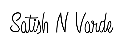 A sleek calligraphic signature for name Satish N Varde utilizing Angelique-Rose-font-FFP styling. Great for adding personal signatures to photos and art. Satish N Varde signature style 5 images and pictures png
