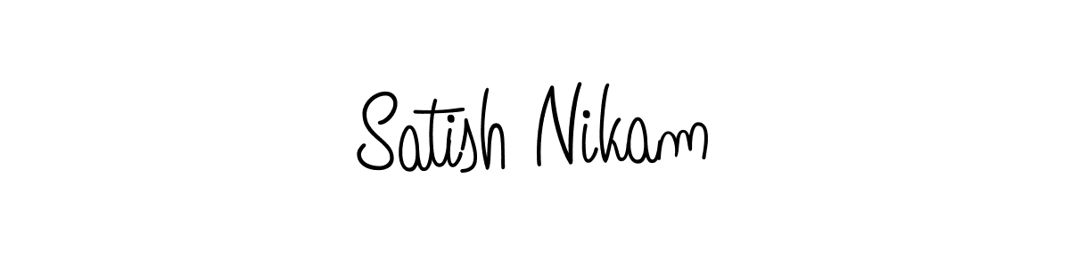 Here are the top 10 professional signature styles for the name Satish Nikam. These are the best autograph styles you can use for your name. Satish Nikam signature style 5 images and pictures png