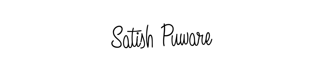 Design your own signature with our free online signature maker. With this signature software, you can create a handwritten (Angelique-Rose-font-FFP) signature for name Satish Puware. Satish Puware signature style 5 images and pictures png