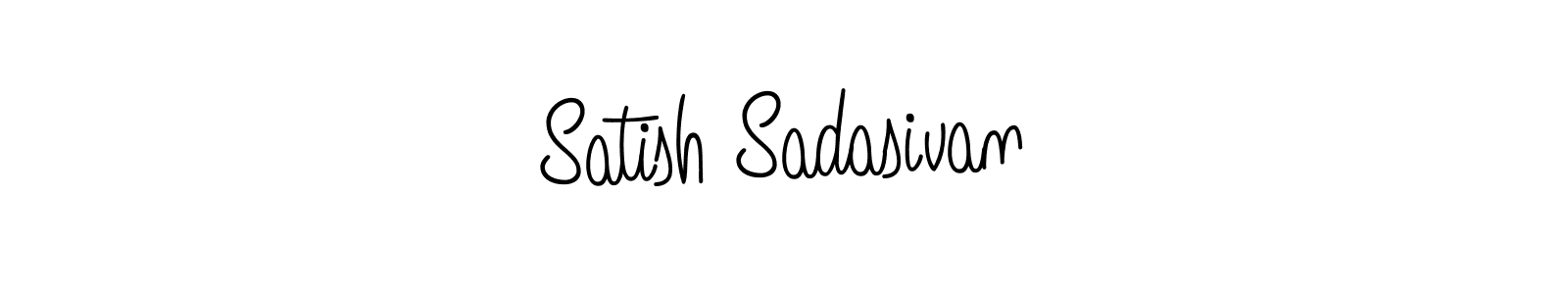 Design your own signature with our free online signature maker. With this signature software, you can create a handwritten (Angelique-Rose-font-FFP) signature for name Satish Sadasivan. Satish Sadasivan signature style 5 images and pictures png