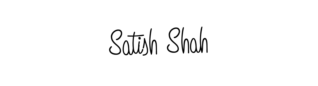 Make a beautiful signature design for name Satish Shah. With this signature (Angelique-Rose-font-FFP) style, you can create a handwritten signature for free. Satish Shah signature style 5 images and pictures png