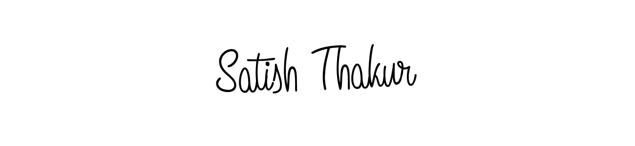 Create a beautiful signature design for name Satish Thakur. With this signature (Angelique-Rose-font-FFP) fonts, you can make a handwritten signature for free. Satish Thakur signature style 5 images and pictures png