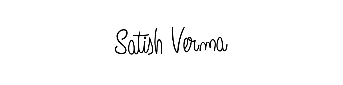 Create a beautiful signature design for name Satish Verma. With this signature (Angelique-Rose-font-FFP) fonts, you can make a handwritten signature for free. Satish Verma signature style 5 images and pictures png