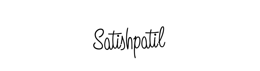 Use a signature maker to create a handwritten signature online. With this signature software, you can design (Angelique-Rose-font-FFP) your own signature for name Satishpatil. Satishpatil signature style 5 images and pictures png