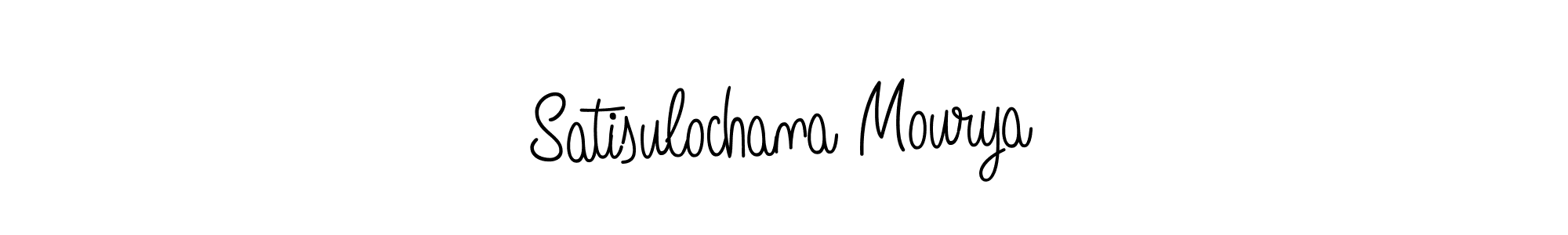 How to make Satisulochana Mourya name signature. Use Angelique-Rose-font-FFP style for creating short signs online. This is the latest handwritten sign. Satisulochana Mourya signature style 5 images and pictures png