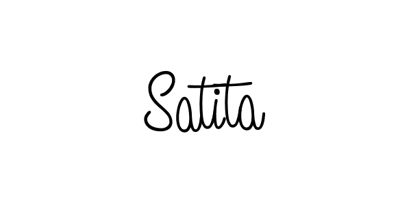 You should practise on your own different ways (Angelique-Rose-font-FFP) to write your name (Satita) in signature. don't let someone else do it for you. Satita signature style 5 images and pictures png
