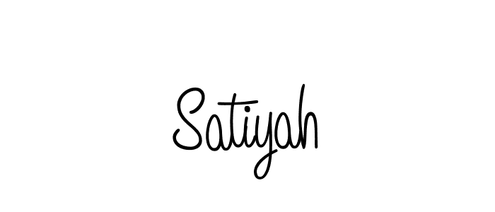 Create a beautiful signature design for name Satiyah. With this signature (Angelique-Rose-font-FFP) fonts, you can make a handwritten signature for free. Satiyah signature style 5 images and pictures png