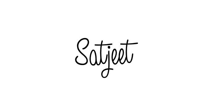 Use a signature maker to create a handwritten signature online. With this signature software, you can design (Angelique-Rose-font-FFP) your own signature for name Satjeet. Satjeet signature style 5 images and pictures png