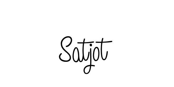 Make a beautiful signature design for name Satjot. With this signature (Angelique-Rose-font-FFP) style, you can create a handwritten signature for free. Satjot signature style 5 images and pictures png