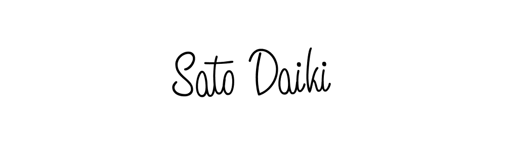 Design your own signature with our free online signature maker. With this signature software, you can create a handwritten (Angelique-Rose-font-FFP) signature for name Sato Daiki. Sato Daiki signature style 5 images and pictures png